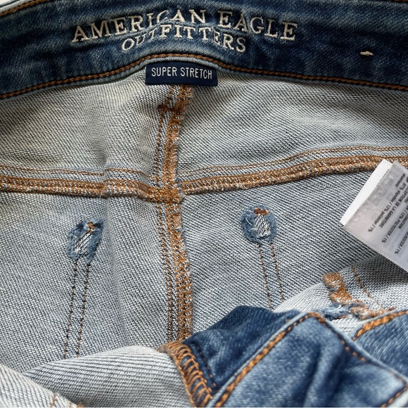 American Eagle Women’s Denim Knit Jeggings- Size 4 Regular - Picture 5 of 10